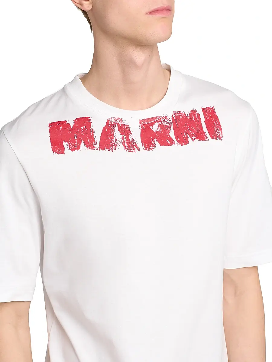 Marni Men's Logo Graphic Crewneck T-Shirt | Thumbnail 6