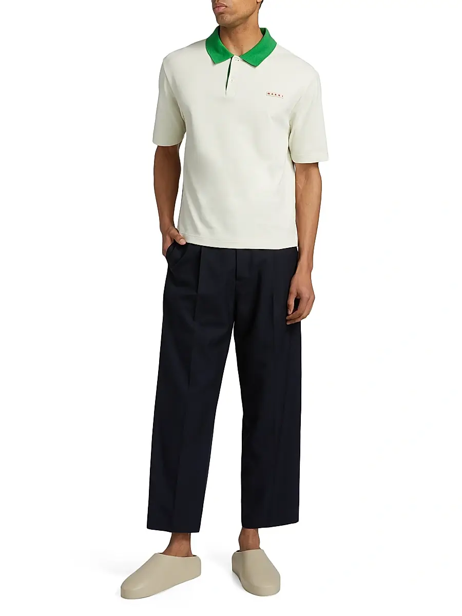 Marni Men's Pleated Tropical Wool Pants | Thumbnail 2 Marni Men's Pleated Tropical Wool Pants | Thumbnail 2