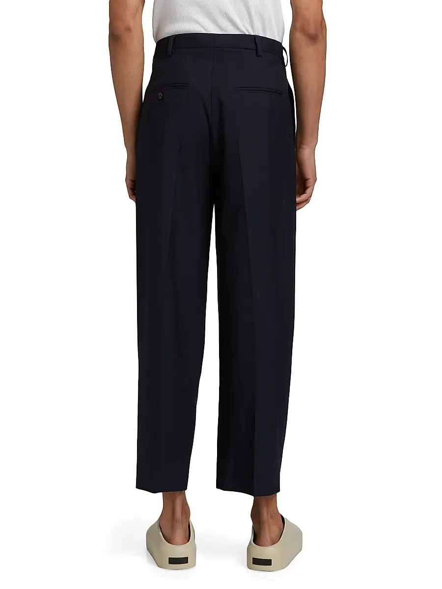 Marni Men's Pleated Tropical Wool Pants | Thumbnail 5 Marni Men's Pleated Tropical Wool Pants | Thumbnail 5