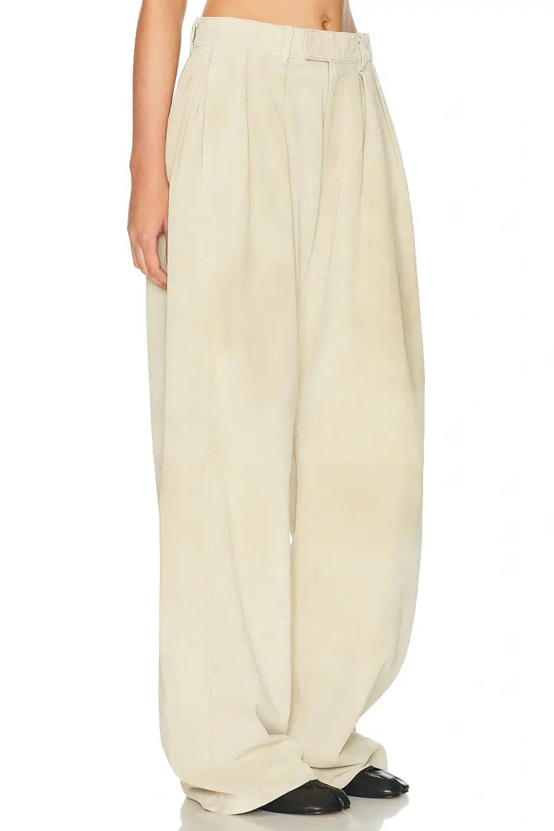 R13 Pleated Wide Leg Leather Pant | Thumbnail 2 R13 Pleated Wide Leg Leather Pant | Thumbnail 2