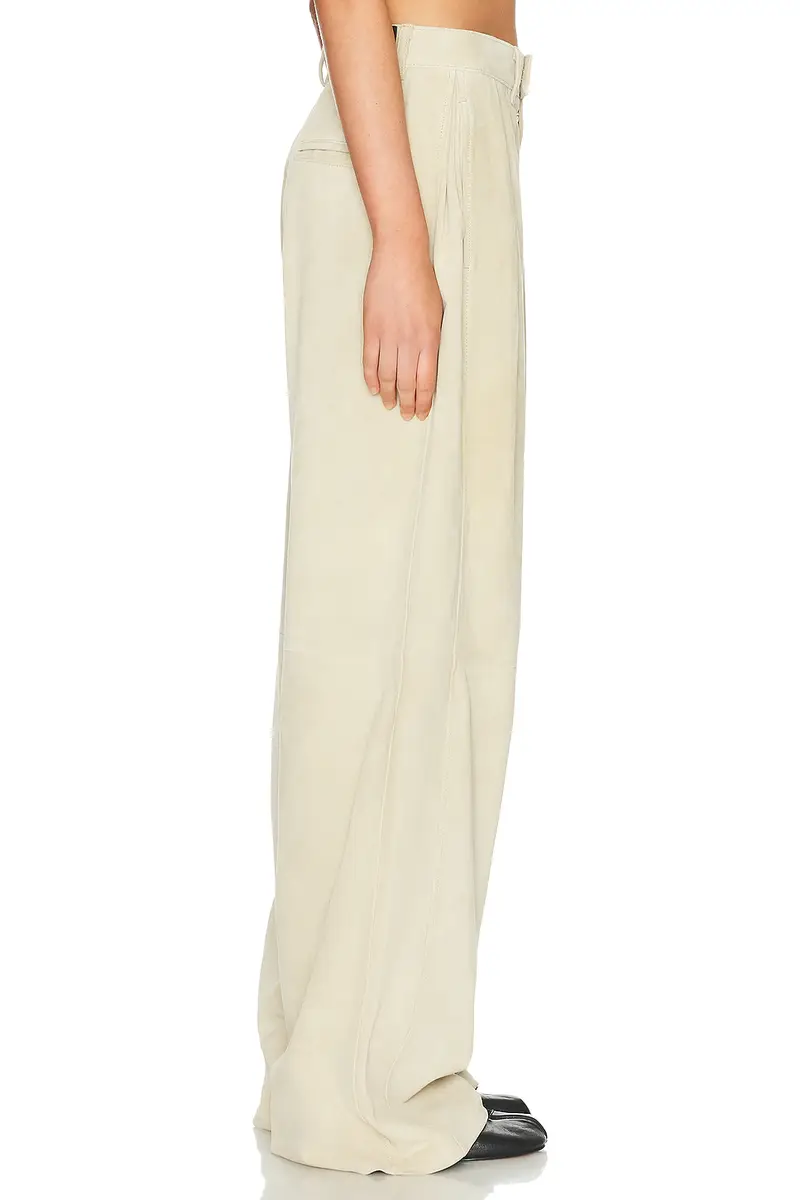 R13 Pleated Wide Leg Leather Pant | Thumbnail 3 R13 Pleated Wide Leg Leather Pant | Thumbnail 3