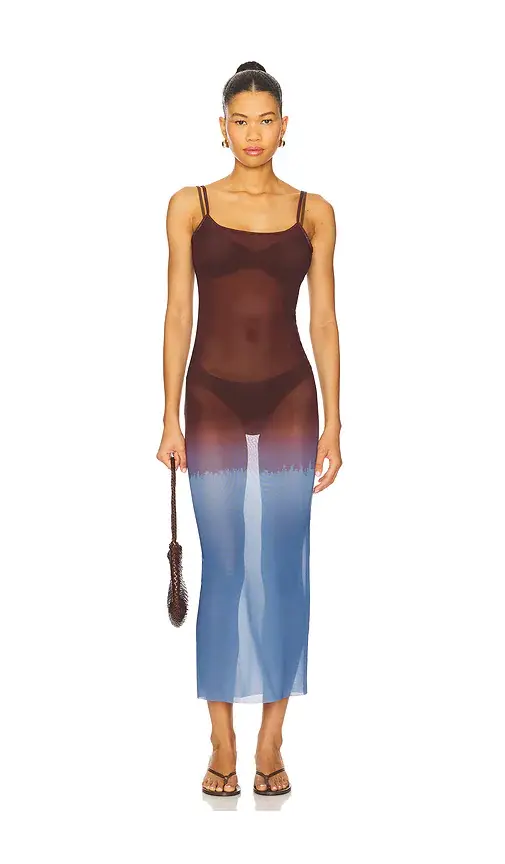 WeWoreWhat Mesh Scoop Maxi Slip | Image 1 WeWoreWhat Mesh Scoop Maxi Slip | Image 1