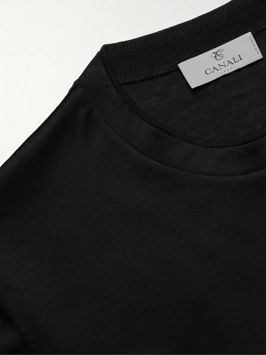 Canali Cotton-Jersey T-Shirt - Men | Thumbnail 5
