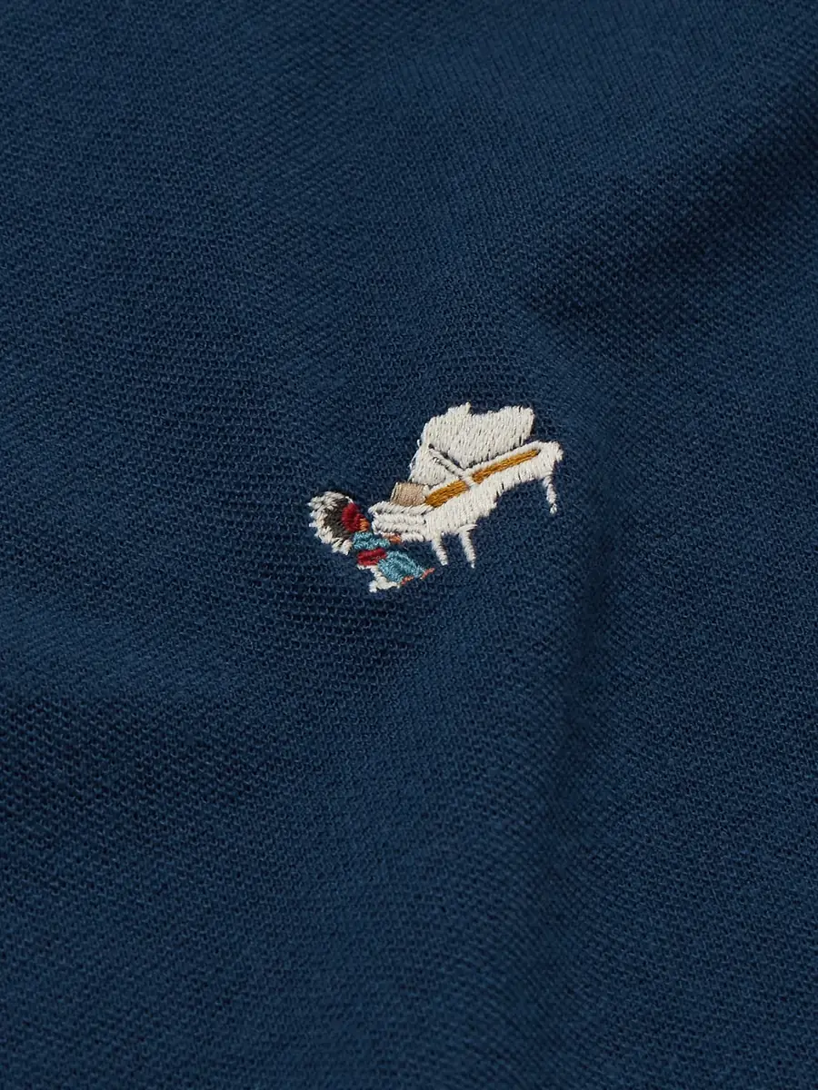 KAPITAL Box Striped Embroidered Cotton-Piqué Polo Shirt - Men | Thumbnail 4 KAPITAL Box Striped Embroidered Cotton-Piqué Polo Shirt - Men | Thumbnail 4