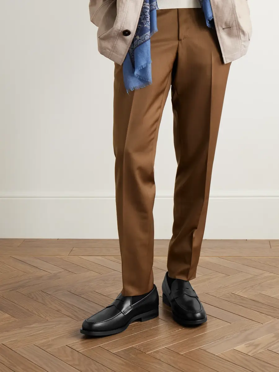 Tod's Glossed-Leather Penny Loafers - Men | Thumbnail 2 Tod's Glossed-Leather Penny Loafers - Men | Thumbnail 2