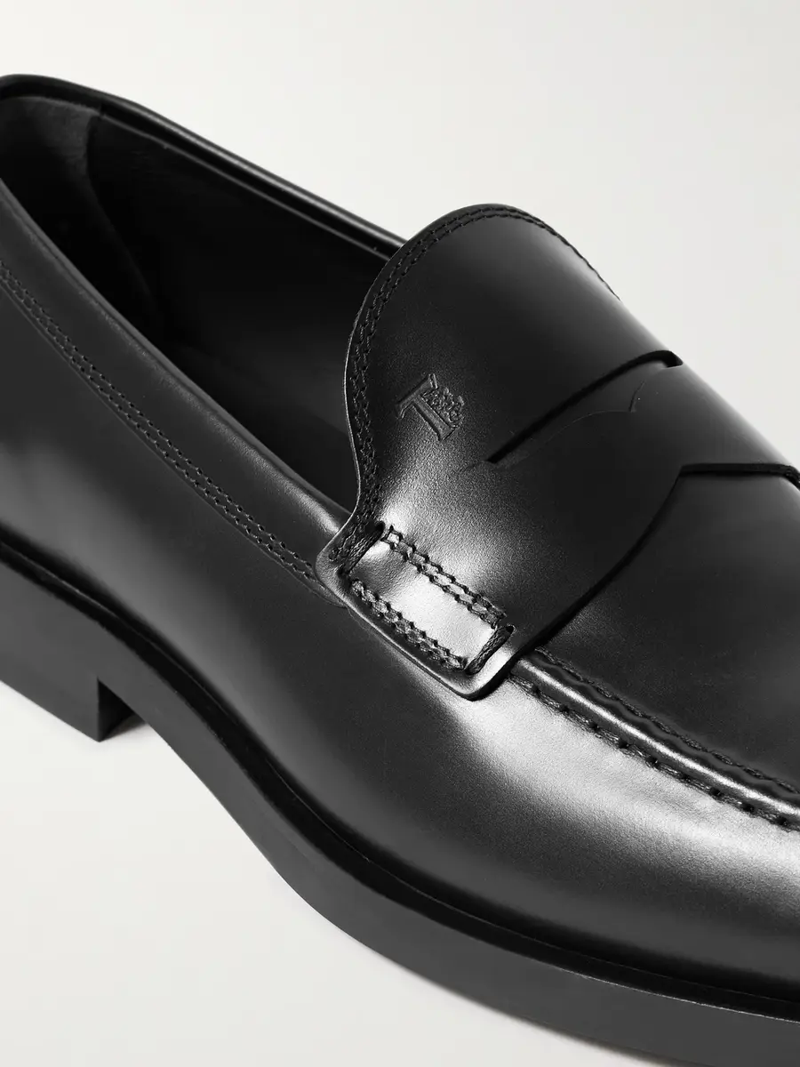 Tod's Glossed-Leather Penny Loafers - Men | Thumbnail 5 Tod's Glossed-Leather Penny Loafers - Men | Thumbnail 5