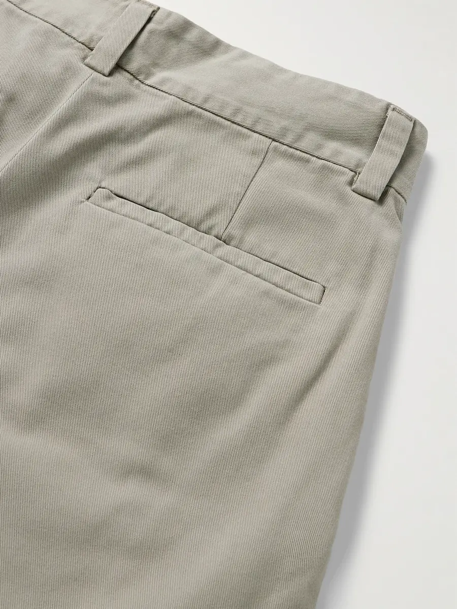 AGOLDE Slater Straight-Leg Pleated Cotton-Twill Trousers - Men | Thumbnail 5