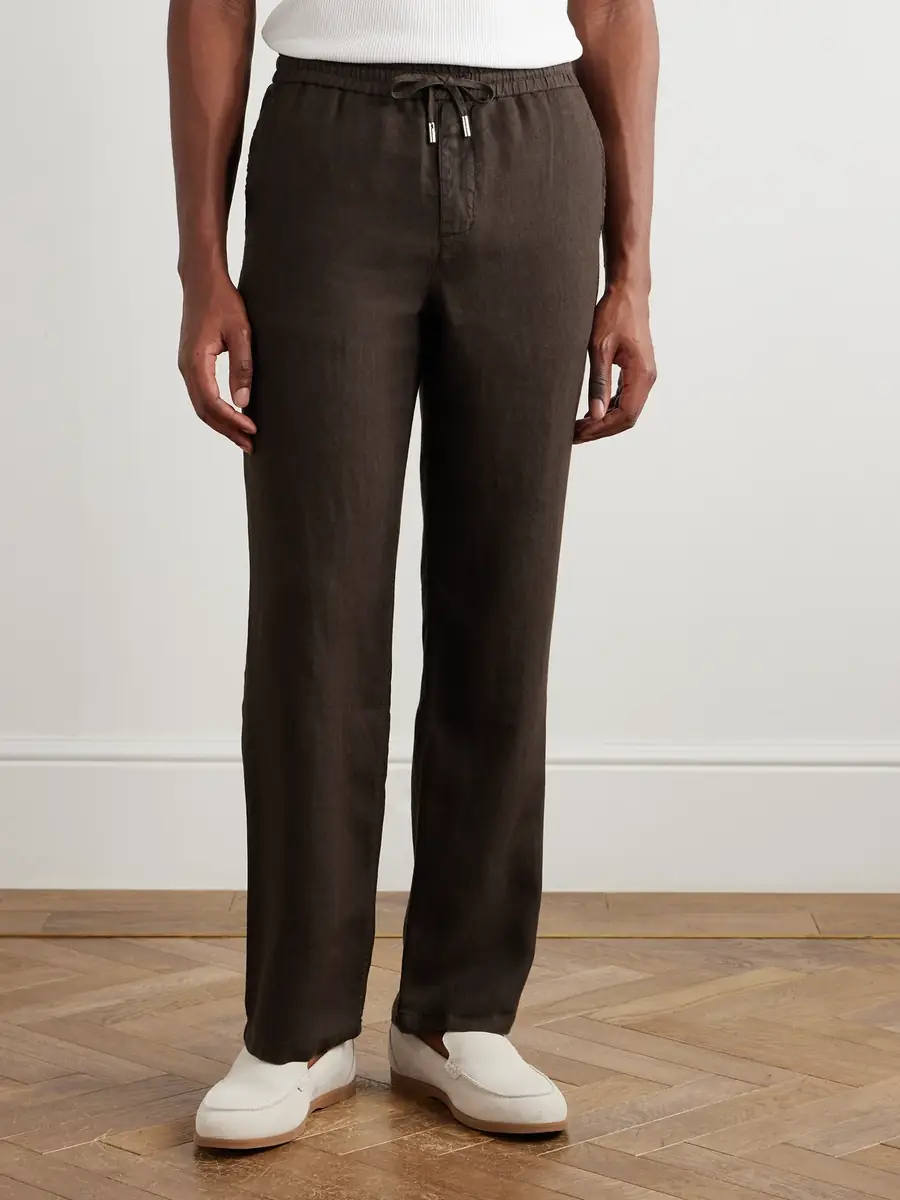 MR P. Edward Straight-Leg Garment-Dyed Linen Drawstring Trousers - Men | Thumbnail 3 MR P. Edward Straight-Leg Garment-Dyed Linen Drawstring Trousers - Men | Thumbnail 3