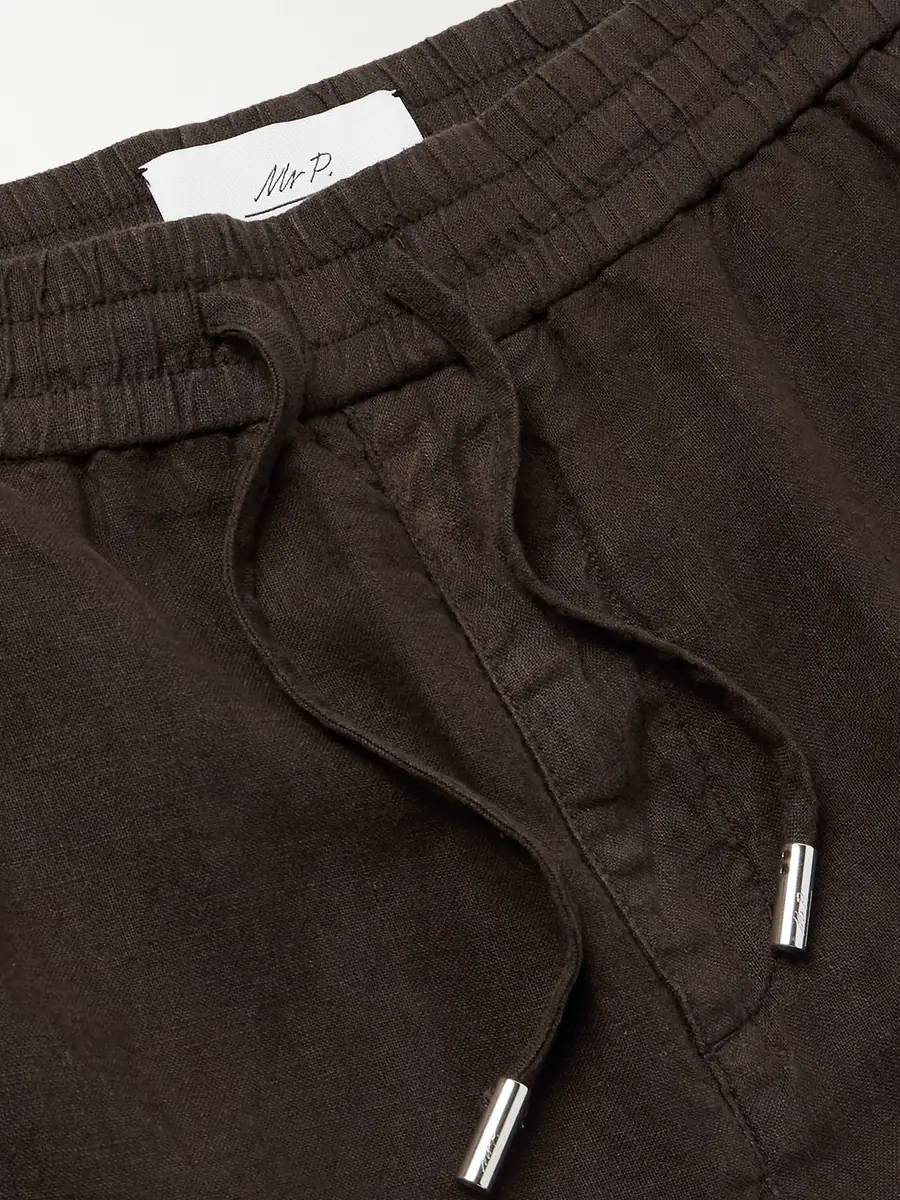 MR P. Edward Straight-Leg Garment-Dyed Linen Drawstring Trousers - Men | Thumbnail 6 MR P. Edward Straight-Leg Garment-Dyed Linen Drawstring Trousers - Men | Thumbnail 6