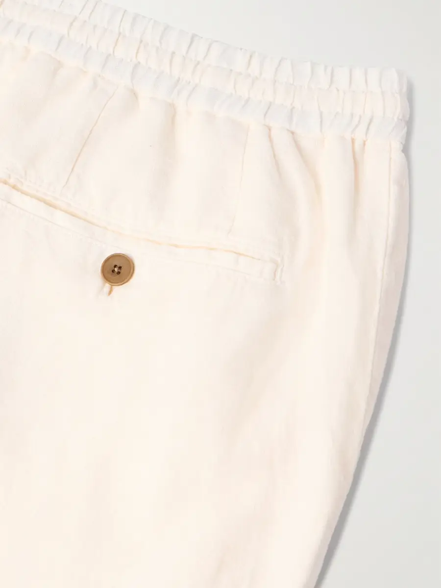 MR P. Edward Straight-Leg Garment-Dyed Linen Drawstring Trousers - Men | Thumbnail 5 MR P. Edward Straight-Leg Garment-Dyed Linen Drawstring Trousers - Men | Thumbnail 5