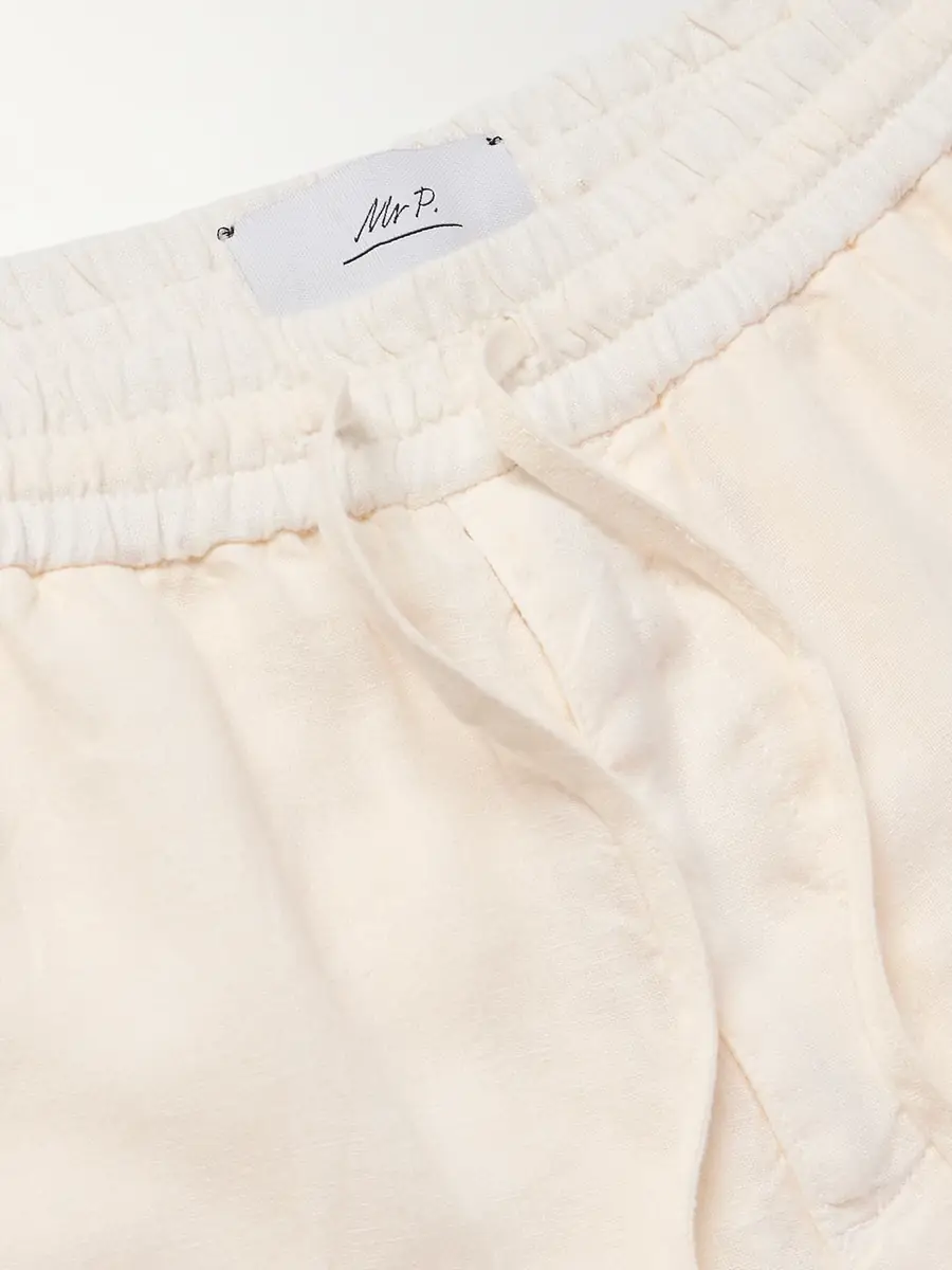 MR P. Edward Straight-Leg Garment-Dyed Linen Drawstring Trousers - Men | Thumbnail 6 MR P. Edward Straight-Leg Garment-Dyed Linen Drawstring Trousers - Men | Thumbnail 6