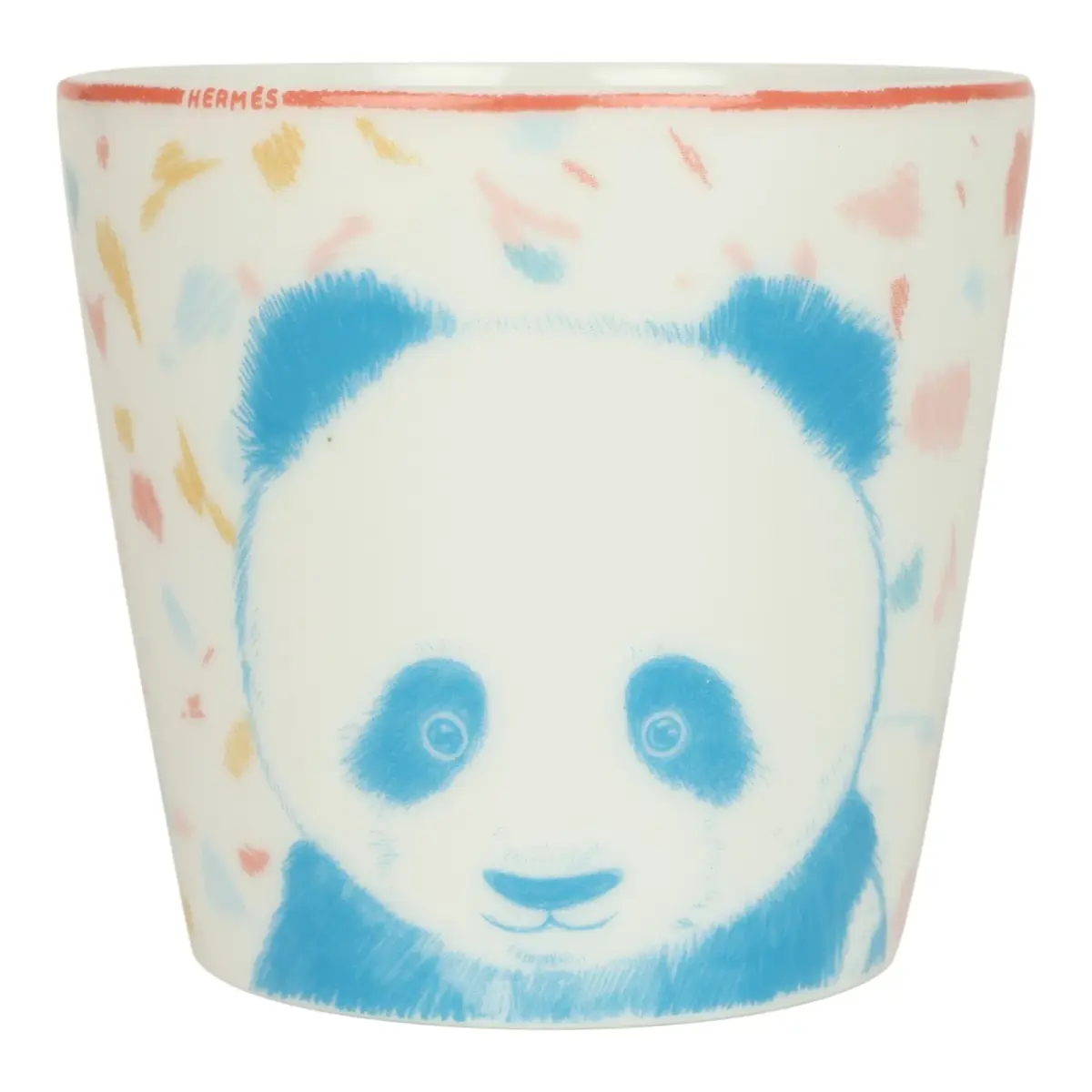 HERMÈS Hermes "Passe-Passe" Multicolored Porcelain Tumbler