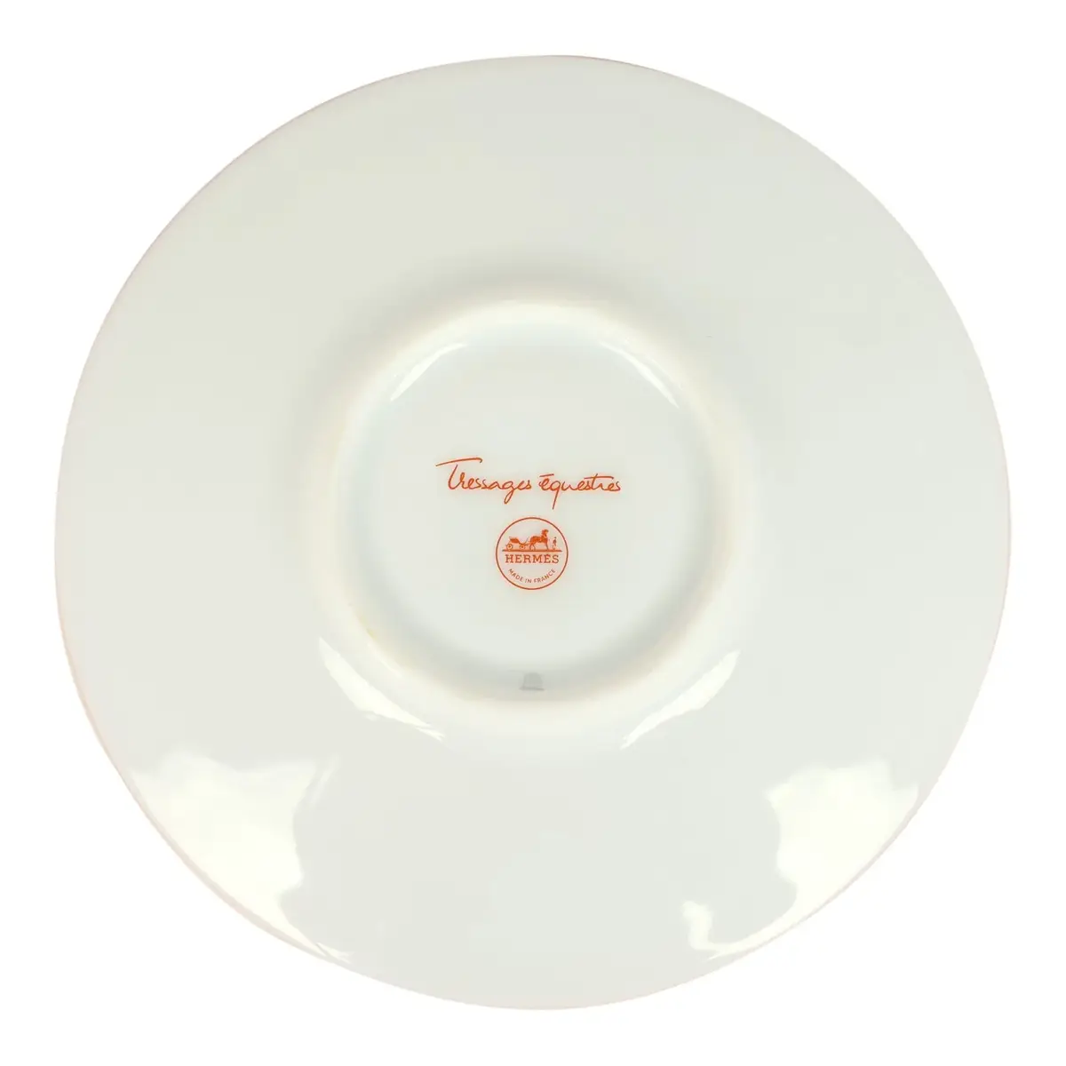 HERMÈS Hermes "Tressages Equestres" Orange, White and Blue Porcelain Coffee Cup & Saucer Set of 2 | Thumbnail 7 HERMÈS Hermes "Tressages Equestres" Orange, White and Blue Porcelain Coffee Cup & Saucer Set of 2 | Thumbnail 7
