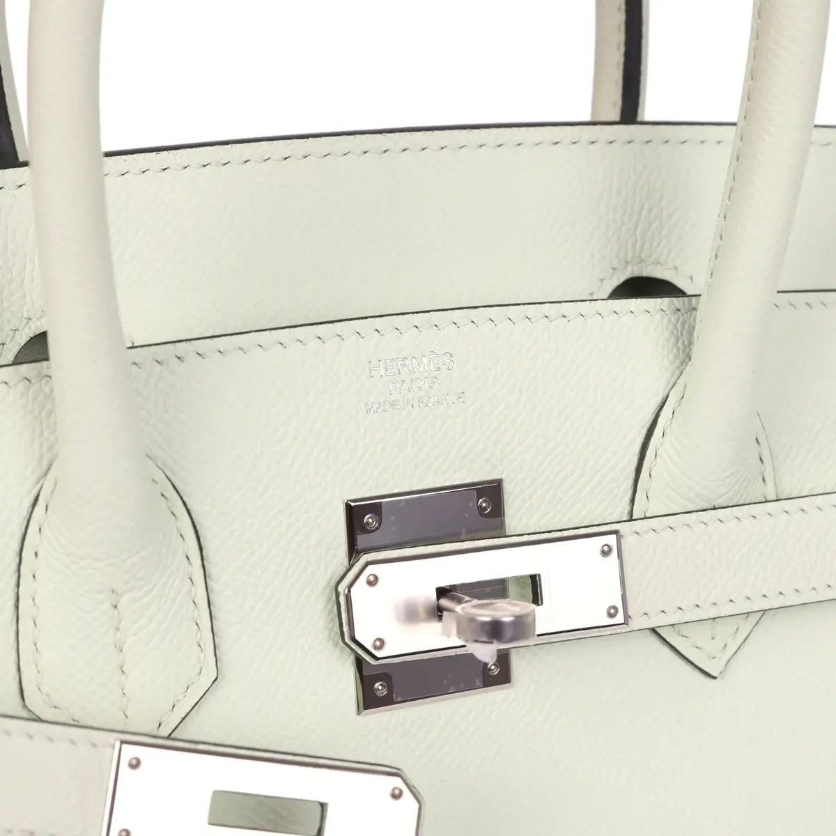 HERMÈS Hermes Birkin Sellier 30 Vert Fizz Epsom Palladium Hardware | Thumbnail 7 HERMÈS Hermes Birkin Sellier 30 Vert Fizz Epsom Palladium Hardware | Thumbnail 7