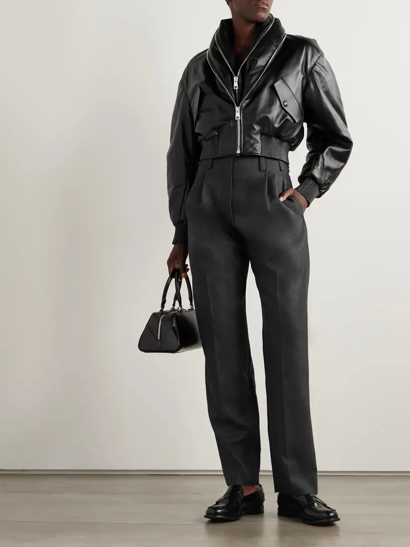 Givenchy Pleated Wool Tapered Pants | Thumbnail 2