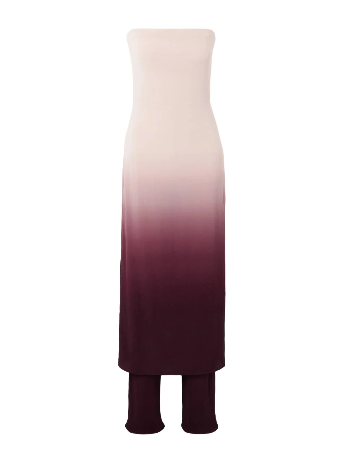 Strapless Layered Dégradé Jersey Jumpsuit Strapless Layered Dégradé Jersey Jumpsuit