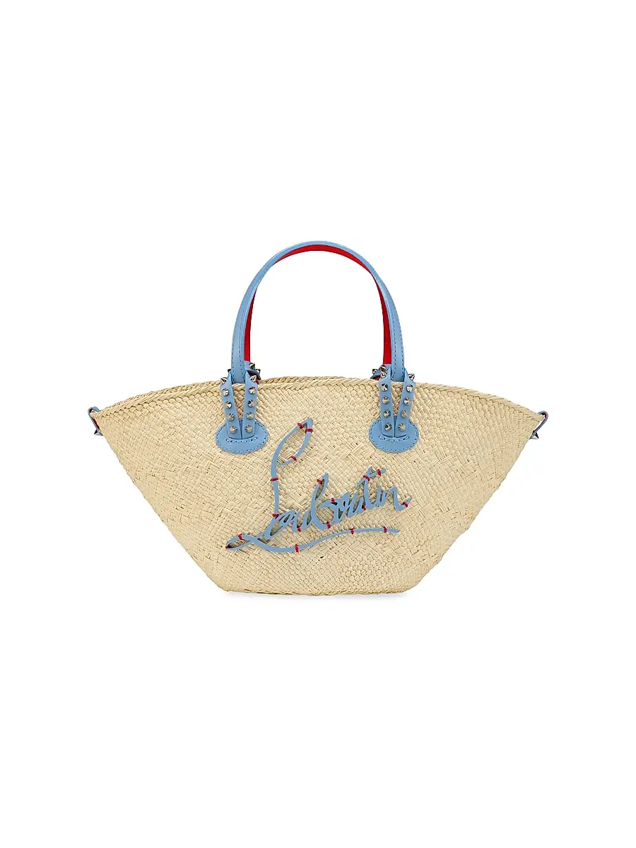 Christian Louboutin Women's Cabata Mini Bag - Natural Blue | Image 1 Christian Louboutin Women's Cabata Mini Bag - Natural Blue | Image 1