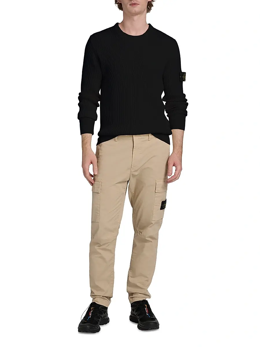 Stone Island Men's Wool Crewneck Sweater | Thumbnail 2