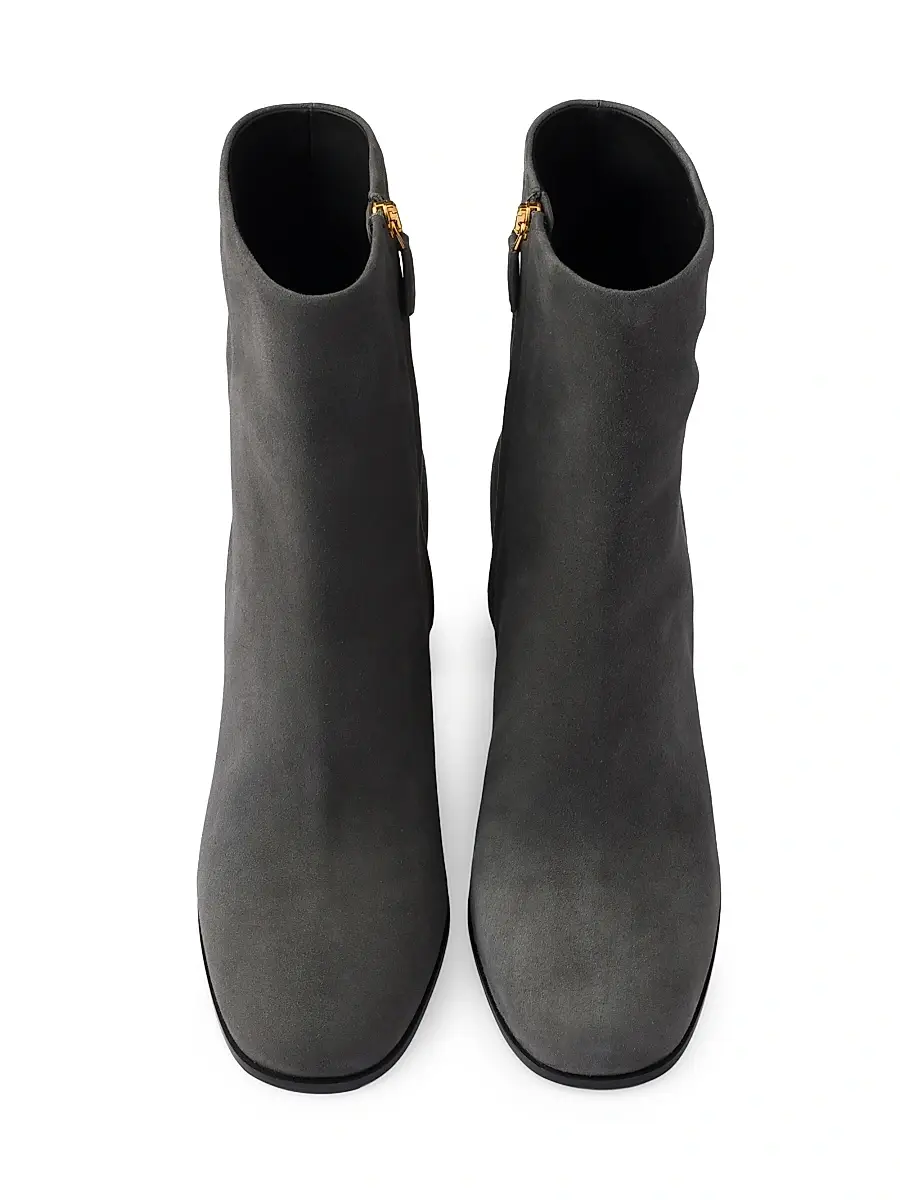 Prada Women's Suede Booties - Brown | Thumbnail 2