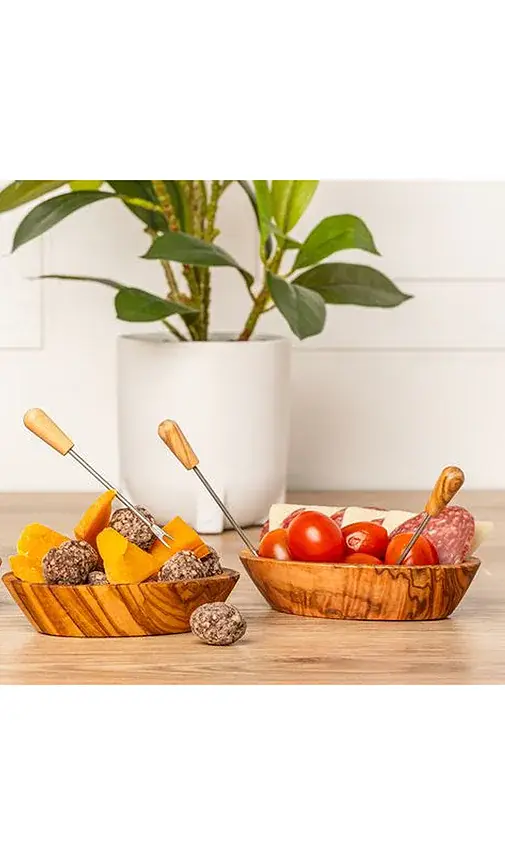 Verve Culture Set Of 6 Olivewood Aperitivo Forks | Thumbnail 2 Verve Culture Set Of 6 Olivewood Aperitivo Forks | Thumbnail 2