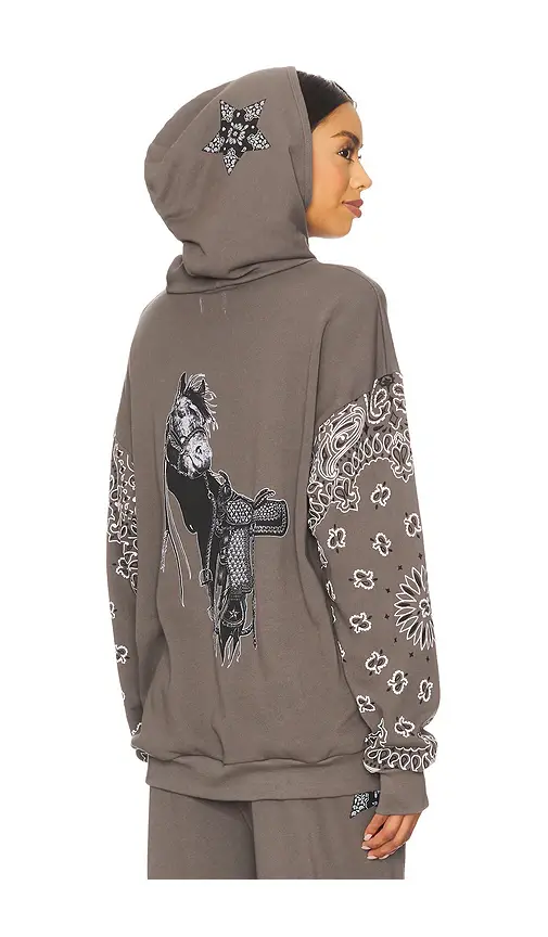Lauren Moshi Black Horse Classic Hoodie | Image 1 Lauren Moshi Black Horse Classic Hoodie | Image 1