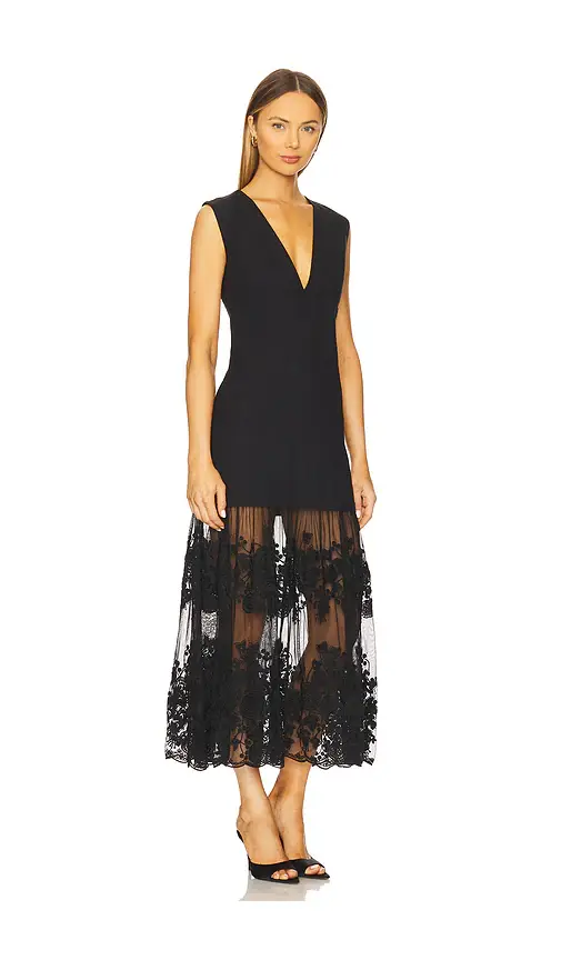Sea Arielle Lace Vneck Midi Dress | Thumbnail 2 Sea Arielle Lace Vneck Midi Dress | Thumbnail 2