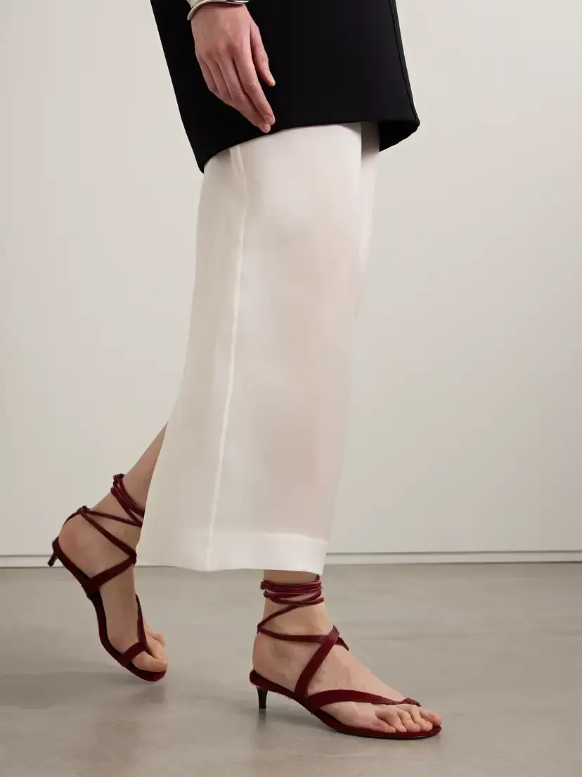 Khaite Aimee Calf Hair Sandals | Thumbnail 2