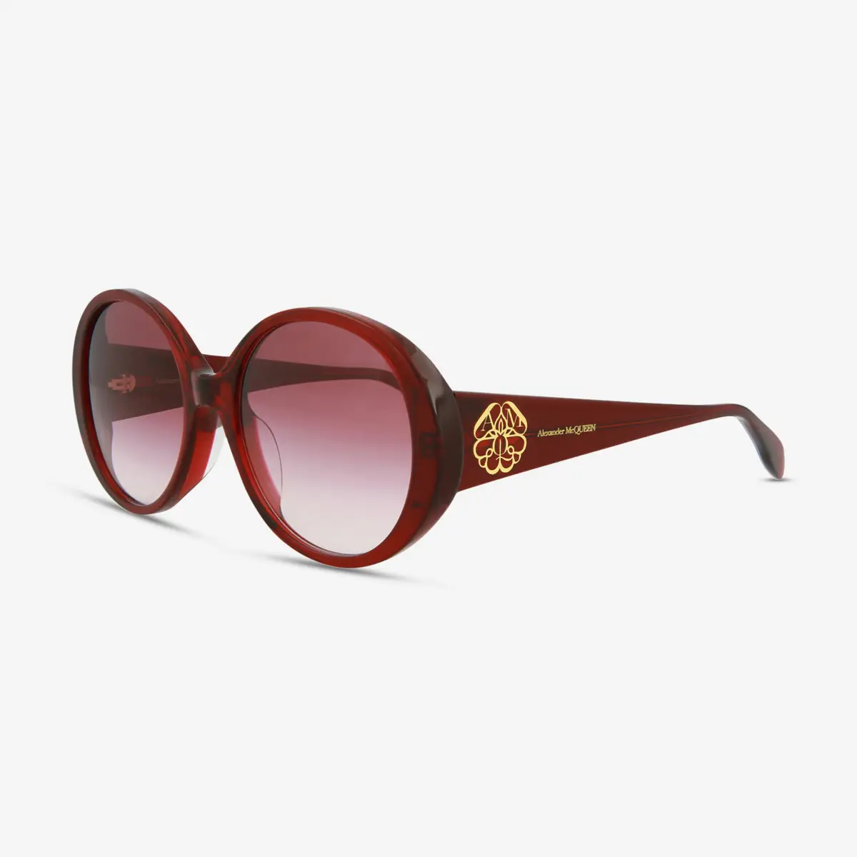 Alexander McQueen Alexander Mcqueen Iconic Round Acetate 57 mm Ladies Sunglasses by The Solist | Thumbnail 2 Alexander McQueen Alexander Mcqueen Iconic Round Acetate 57 mm Ladies Sunglasses by The Solist | Thumbnail 2