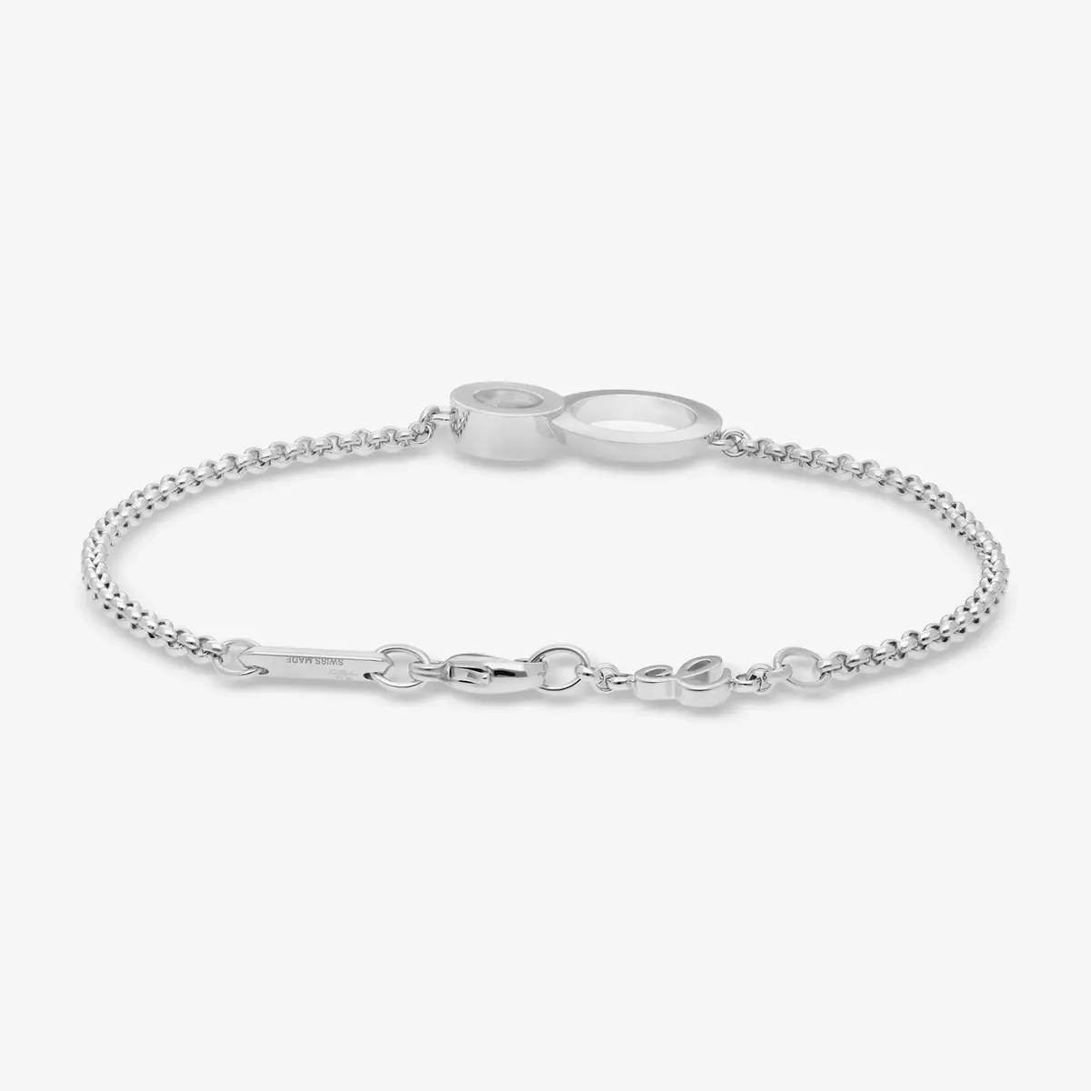 Chopard Chopard Happy 8 18K White Gold Diamond Chain Bracelet by The Solist | Thumbnail 3 Chopard Chopard Happy 8 18K White Gold Diamond Chain Bracelet by The Solist | Thumbnail 3