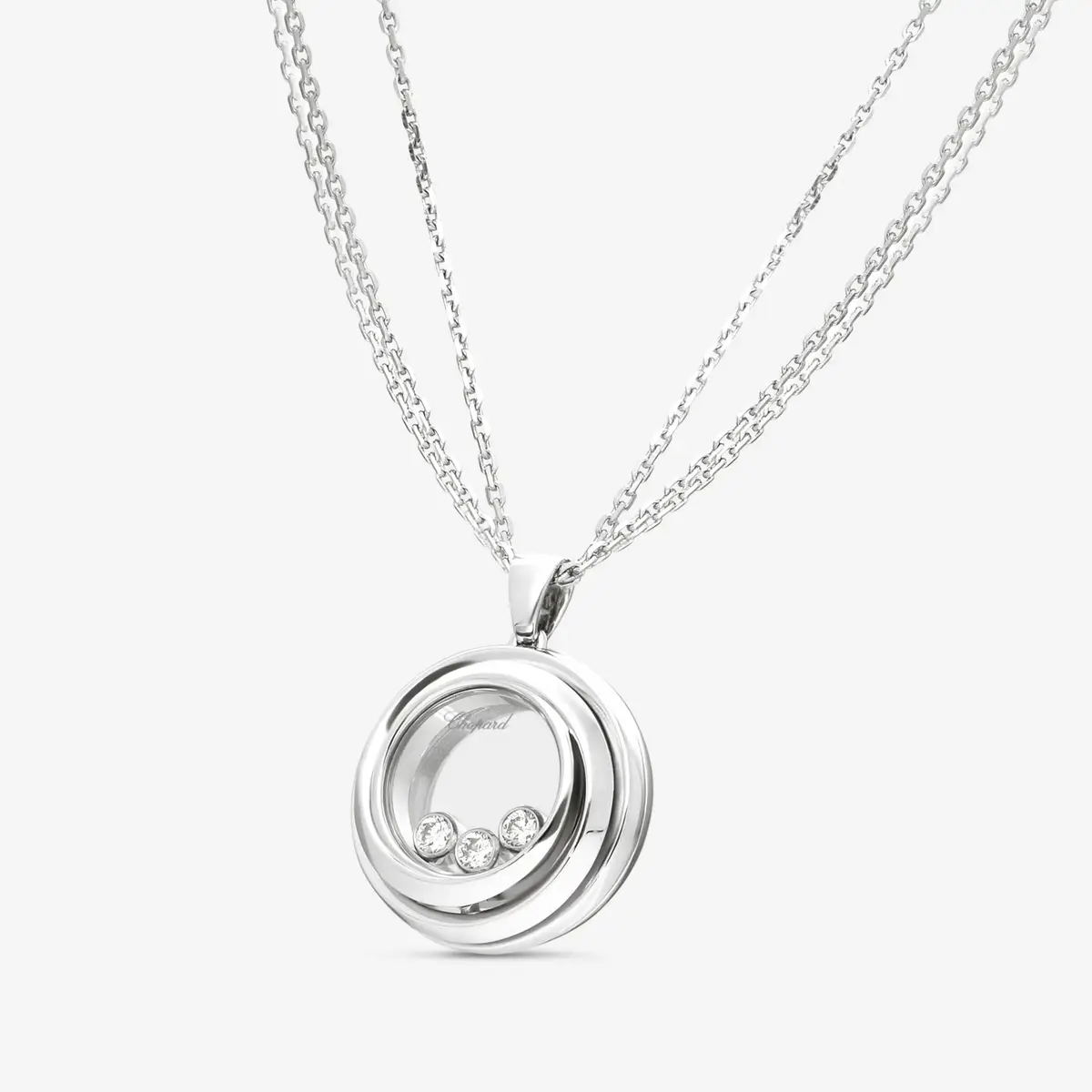 Chopard Chopard Happy Emotions 18K White Gold Diamond Pendant Necklace by The Solist | Thumbnail 2 Chopard Chopard Happy Emotions 18K White Gold Diamond Pendant Necklace by The Solist | Thumbnail 2