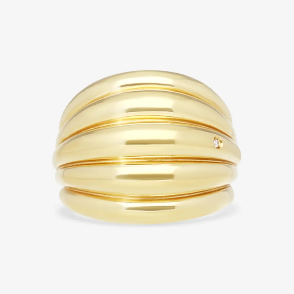 Damiani Damiani 18K Yellow Gold Diamond Band Ring 20076810 - by The Solist | Thumbnail 2