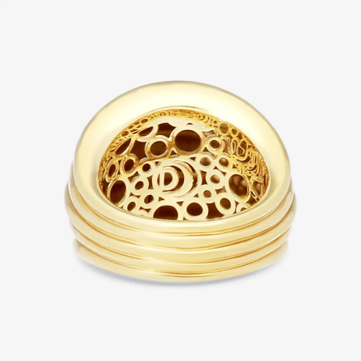 Damiani Damiani 18K Yellow Gold Diamond Band Ring 20076810 - by The Solist | Thumbnail 3