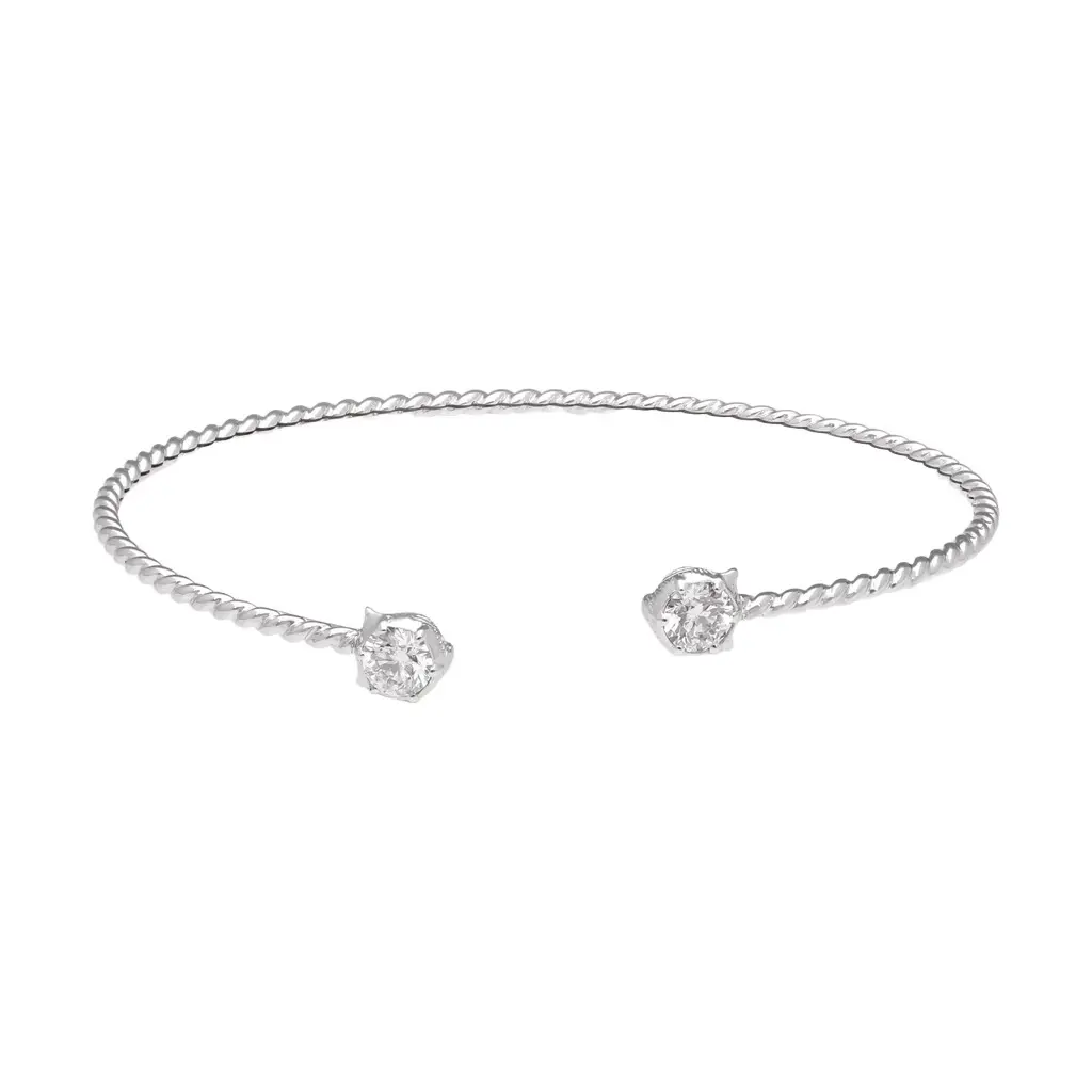 Gucci Le Marche des Merveilles 18K White Gold Diamond Bangle Bracelet by The Solist