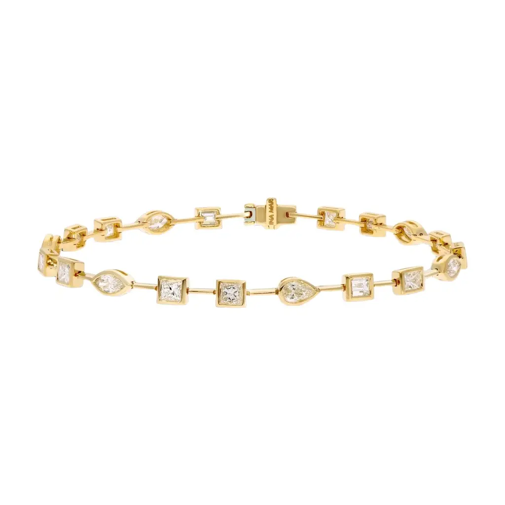 Ina Mar 18K Yellow Gold Fancy Diamond 3.25ct.twd. Bracelet by The Solist