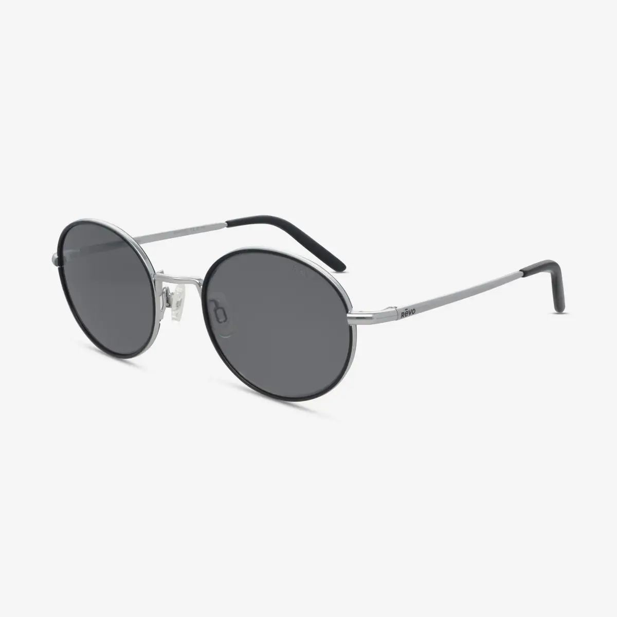 Revo Revo Brayton Chrome Graphite Round/Oval Unisex Sunglasses by The Solist | Thumbnail 2 Revo Revo Brayton Chrome Graphite Round/Oval Unisex Sunglasses by The Solist | Thumbnail 2