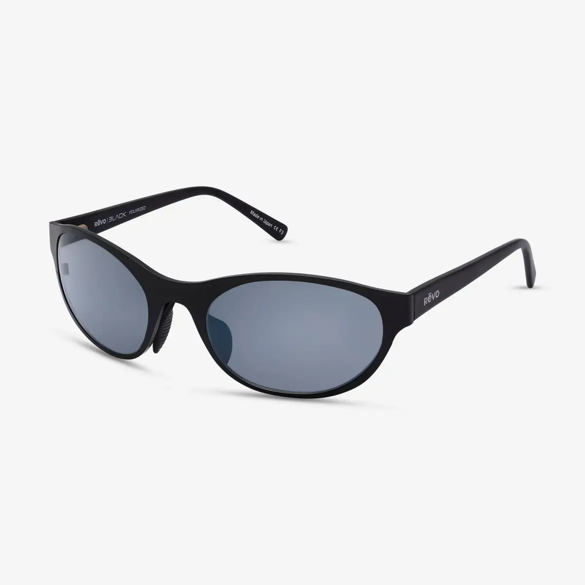 Revo Revo Icon Satin Black & Graphite Oval 58 mm Sunglasses by The Solist | Thumbnail 2 Revo Revo Icon Satin Black & Graphite Oval 58 mm Sunglasses by The Solist | Thumbnail 2