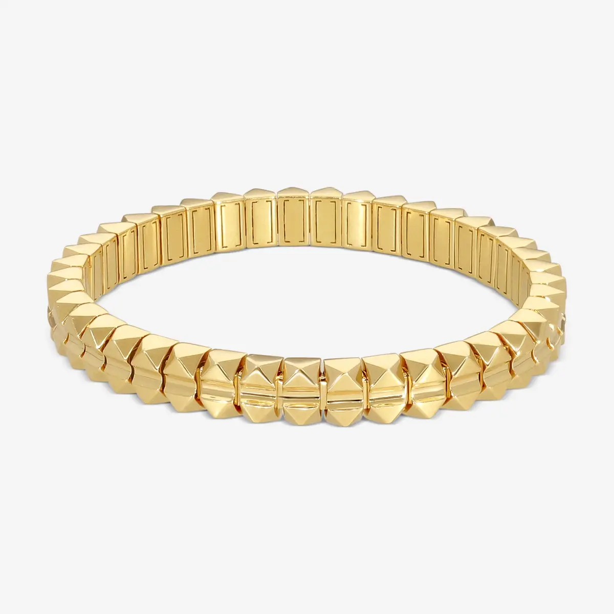 Roberto Coin Roberto Coin Obelisco 18K Yellow Gold Diamond Accents Flexible Bangle Bracelet by The Solist | Thumbnail 3 Roberto Coin Roberto Coin Obelisco 18K Yellow Gold Diamond Accents Flexible Bangle Bracelet by The Solist | Thumbnail 3