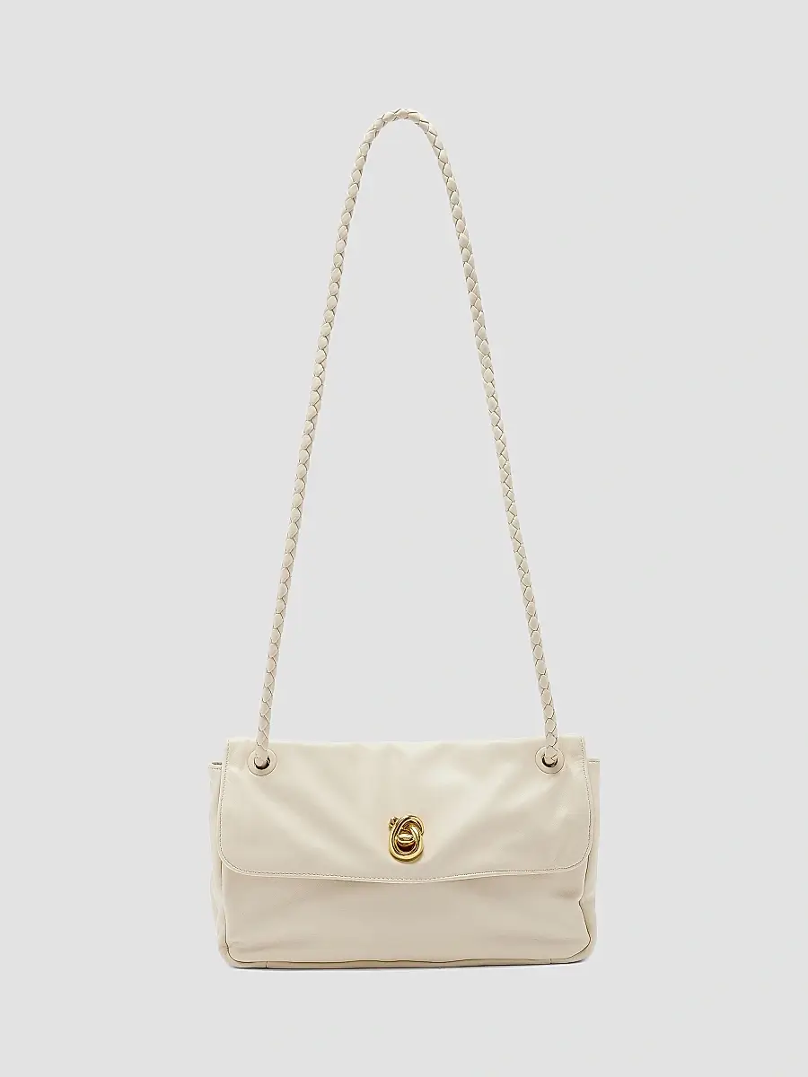 Bottega Veneta Women's Soft Lock Leather Shoulder Bag | Thumbnail 9 Bottega Veneta Women's Soft Lock Leather Shoulder Bag | Thumbnail 9
