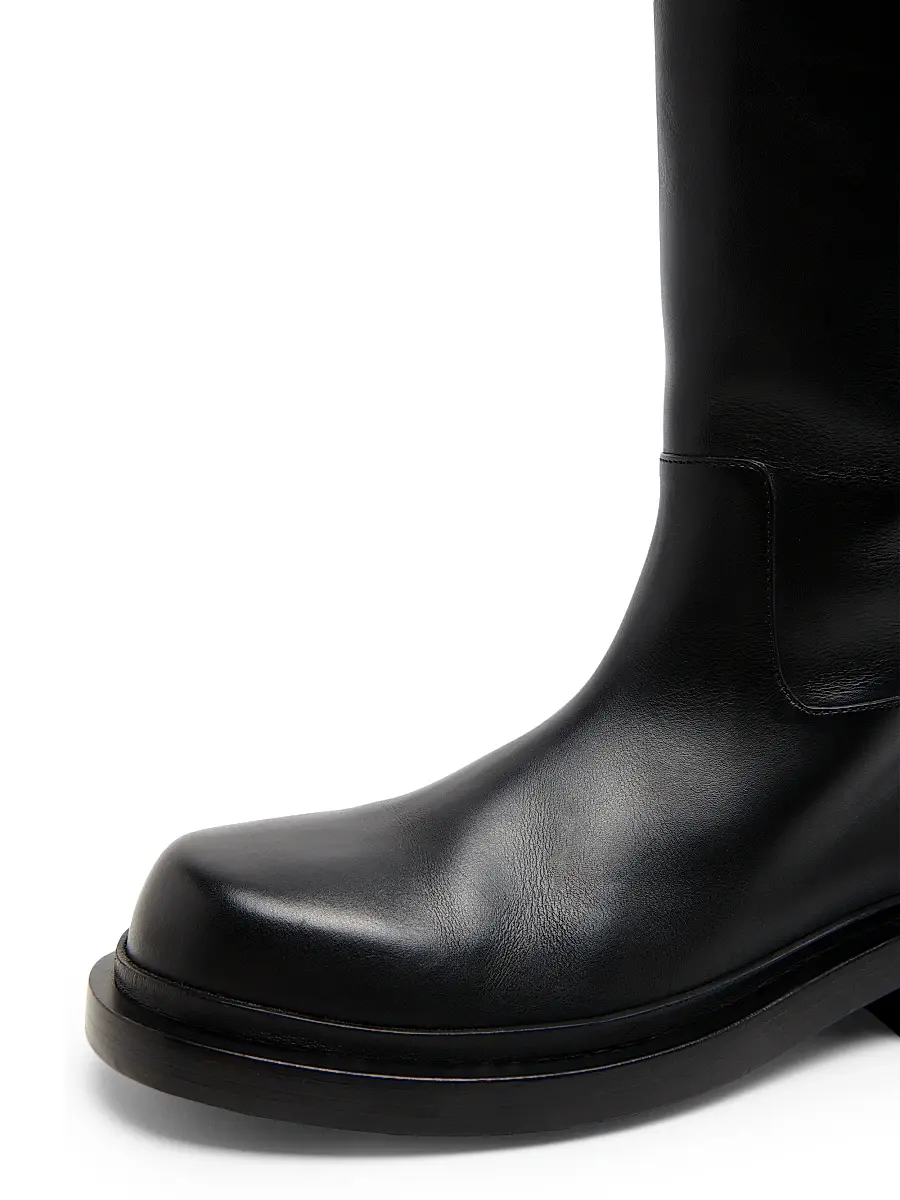 Jil Sander Women's Leather Knee-High Boots - Black | Thumbnail 5 Jil Sander Women's Leather Knee-High Boots - Black | Thumbnail 5