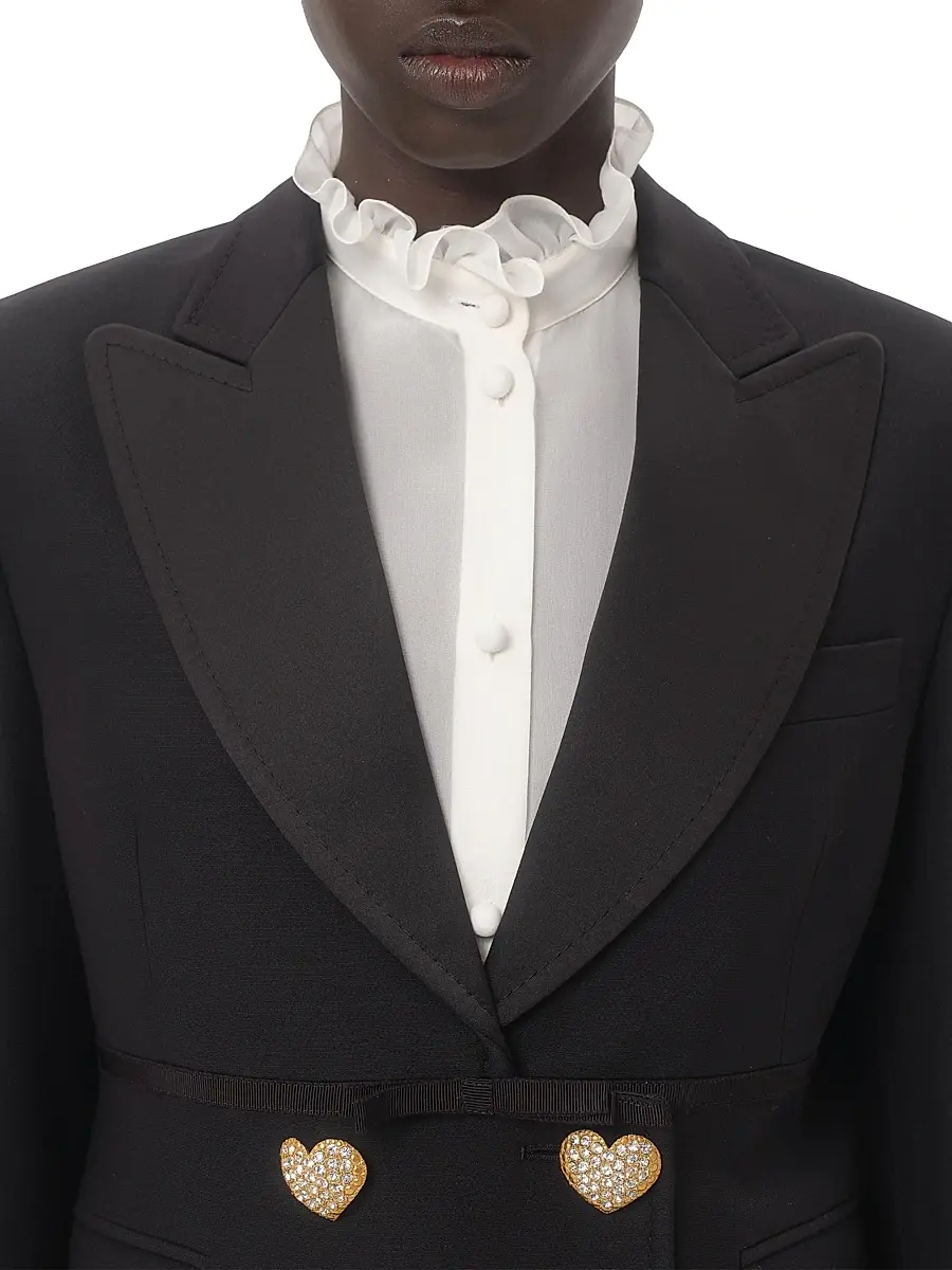 Valentino Women's Crepe Couture Jacket | Thumbnail 5 Valentino Women's Crepe Couture Jacket | Thumbnail 5