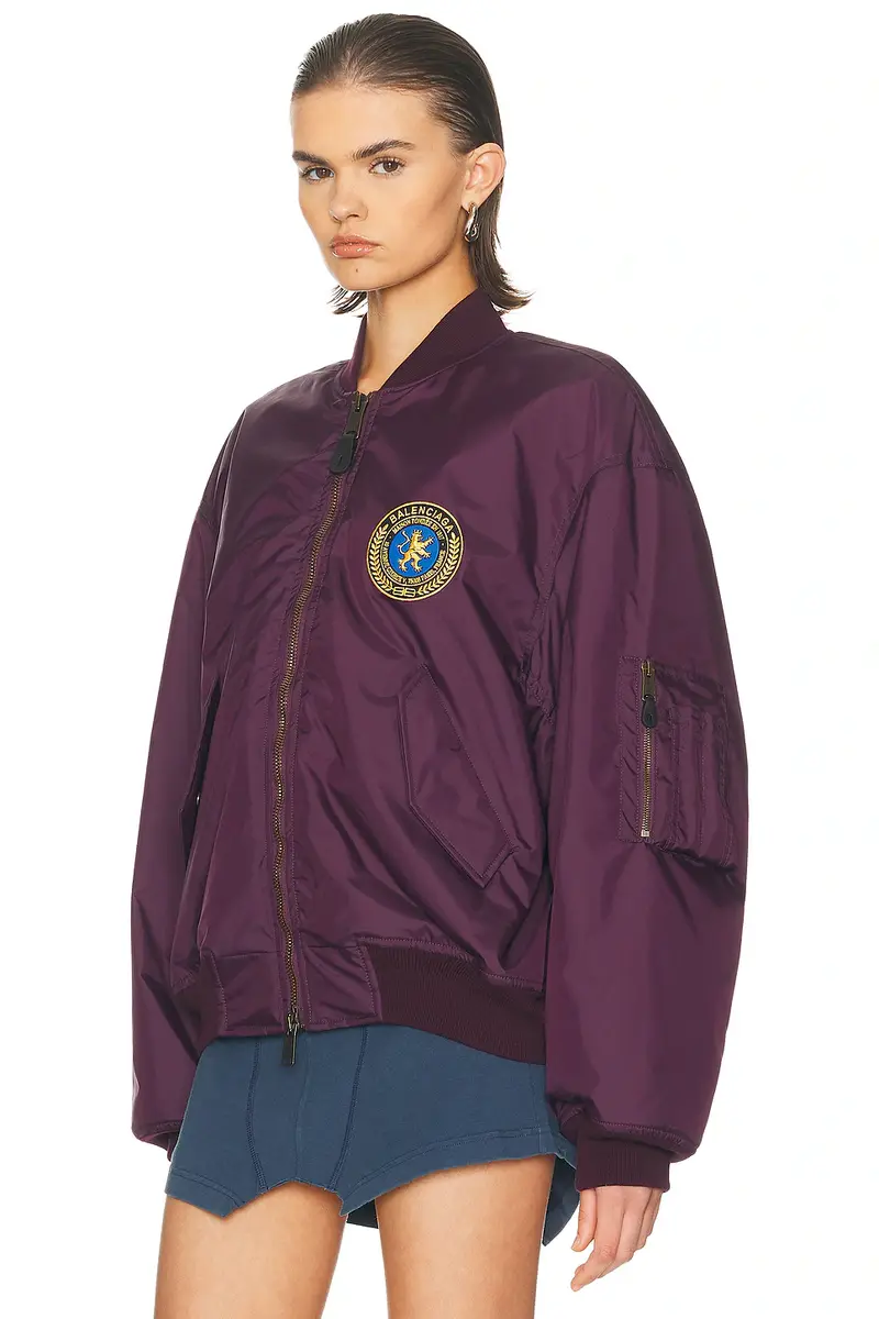 Balenciaga Large Fit Bomber Jacket | Thumbnail 4 Balenciaga Large Fit Bomber Jacket | Thumbnail 4