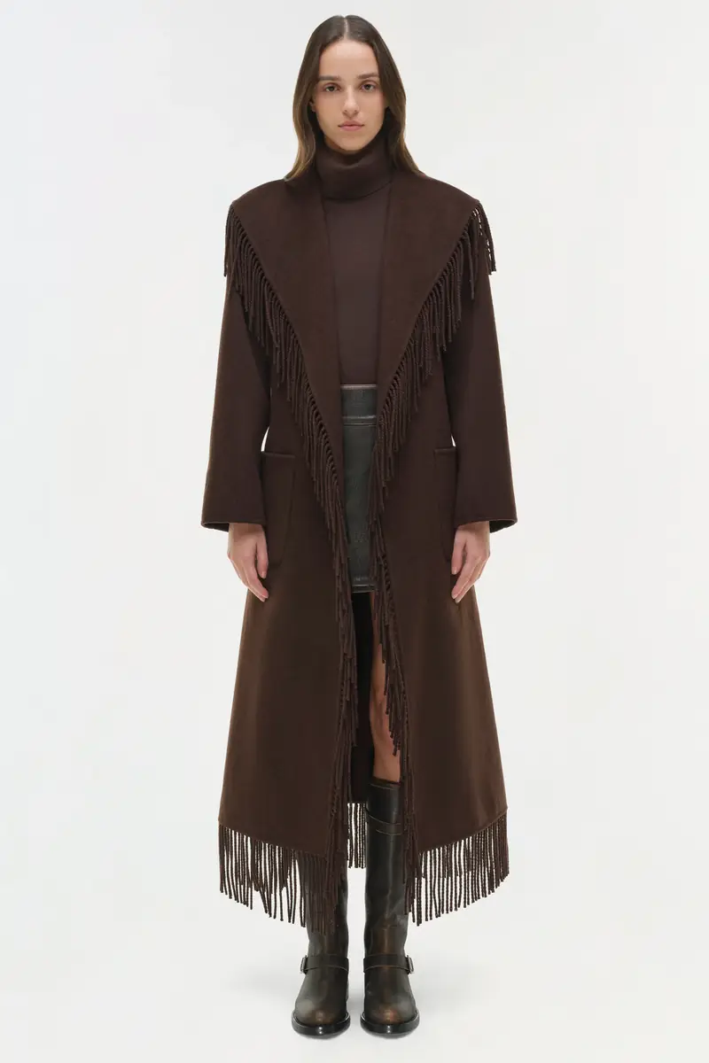 Simkhai Carrie Fringe Coat | Thumbnail 5