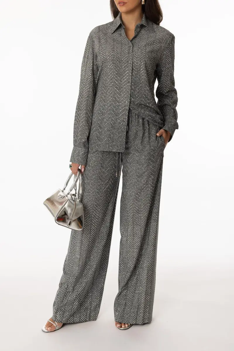ERMANNO SCERVINO Long Sleeve Button Blouse | Thumbnail 2 ERMANNO SCERVINO Long Sleeve Button Blouse | Thumbnail 2