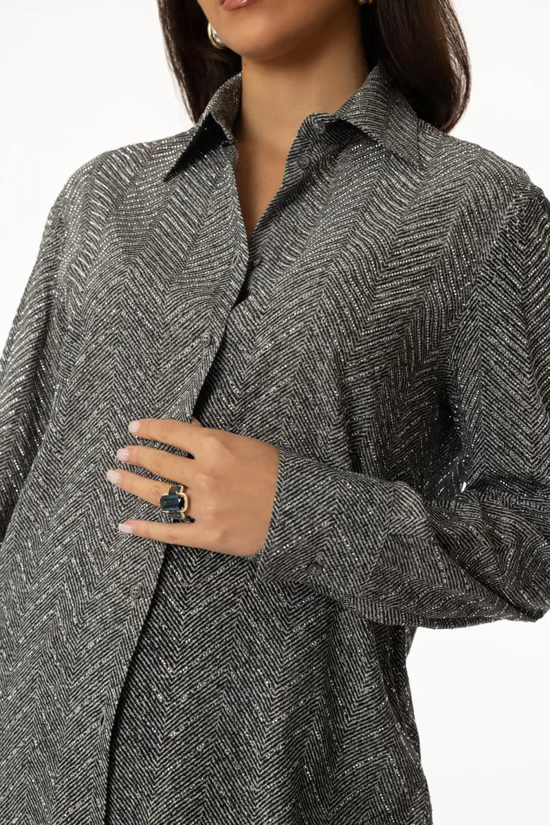 ERMANNO SCERVINO Long Sleeve Button Blouse | Thumbnail 3 ERMANNO SCERVINO Long Sleeve Button Blouse | Thumbnail 3