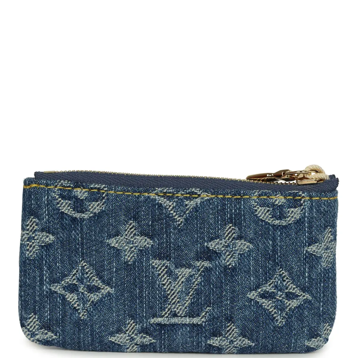 Louis Vuitton Louis Vuitton X Takashi Murakami Key Pouch Denim Monogram Cherry Gold Hardware | Thumbnail 3 Louis Vuitton Louis Vuitton X Takashi Murakami Key Pouch Denim Monogram Cherry Gold Hardware | Thumbnail 3