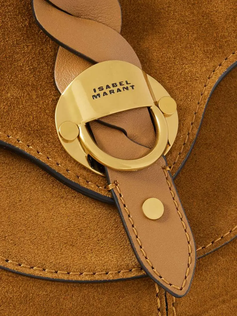 Isabel Marant Altay Small Leather-trimmed Suede Shoulder Bag | Thumbnail 4 Isabel Marant Altay Small Leather-trimmed Suede Shoulder Bag | Thumbnail 4