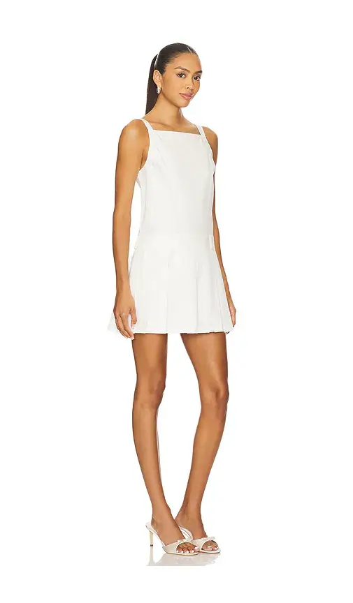 Courtney Zheng Poplin Pleated Mini Dress | Thumbnail 2