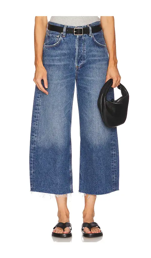 Citizens of Humanity Ayla Undone Hem Crop Jeans | Image 1 Citizens of Humanity Ayla Undone Hem Crop Jeans | Image 1
