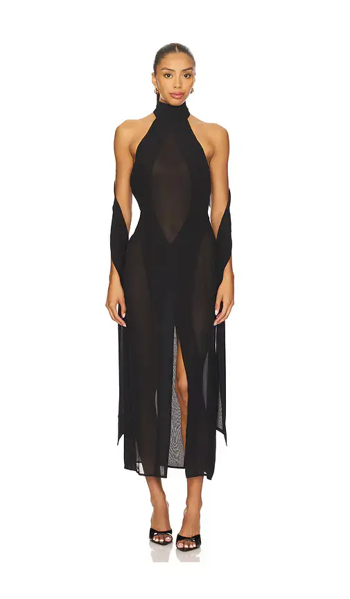 GUIZIO Koemi Sheer Panel Dress | Image 1 GUIZIO Koemi Sheer Panel Dress | Image 1