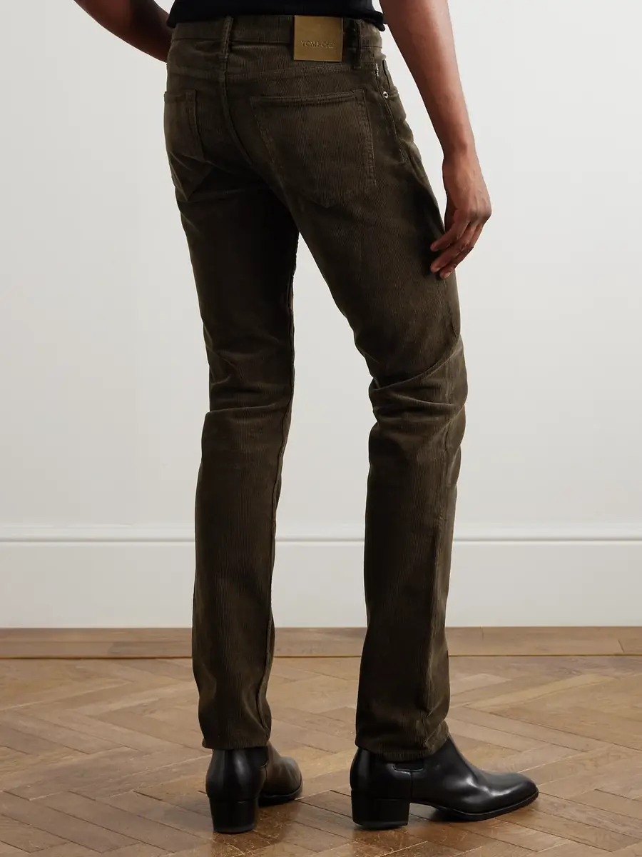 Tom Ford Slim-Fit Cotton-Blend Corduroy Trousers - Men | Thumbnail 4 Tom Ford Slim-Fit Cotton-Blend Corduroy Trousers - Men | Thumbnail 4